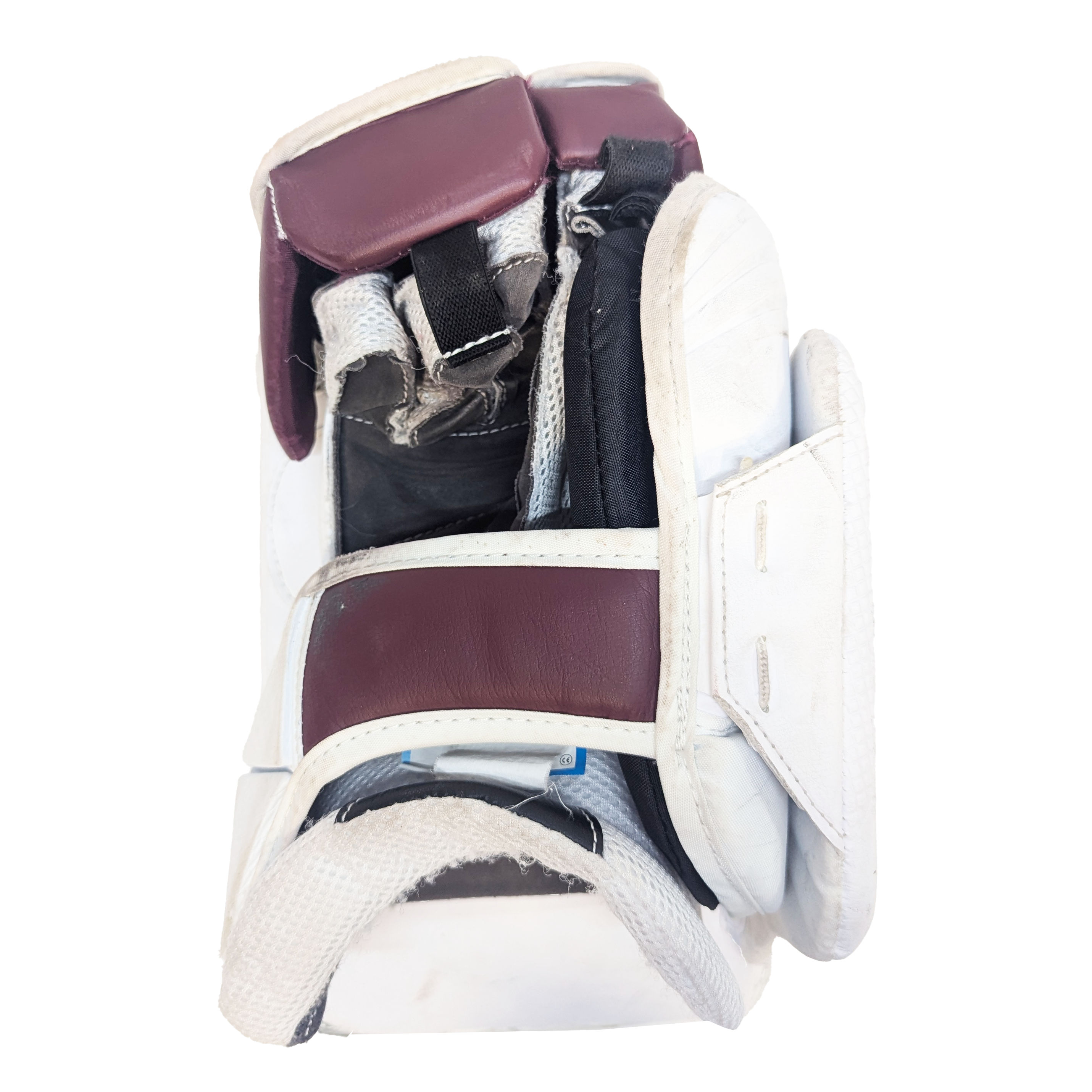 Bauer Supreme 2S Pro - Jambières de gardien de but Pro Stock d'occasion (blanc/marron)